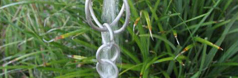 Cast Oval Links Rain Chain  Link Style Rain Chain – Free Shipping