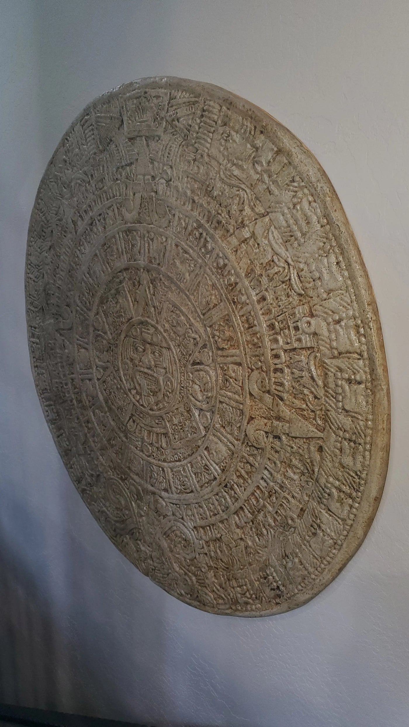 Aztec Mayan Calendar Circle Concrete Stamp Mat
