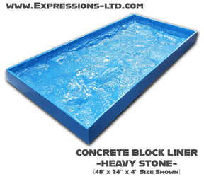 Concrete Block Mold Liner - Granite Stone Heavy Rock